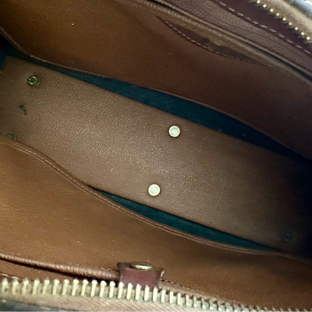 Dooney & Bourke All Weather Leather Black and Brown Leather Satchel Handbag - Picture 12 of 12